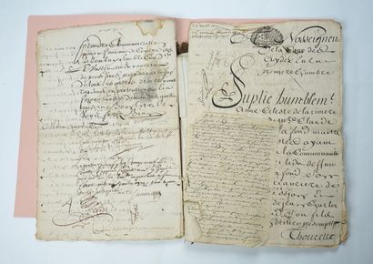 null [Manuscript] PROCEEDINGS of the sieurs de La Fond against the president Lamoignon....