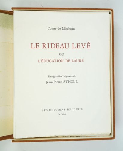 null [Curiosa] MIRABEAU (Honoré Gabriel Riquetti, Comte de) : Le Rideau levé ou l'éducation...