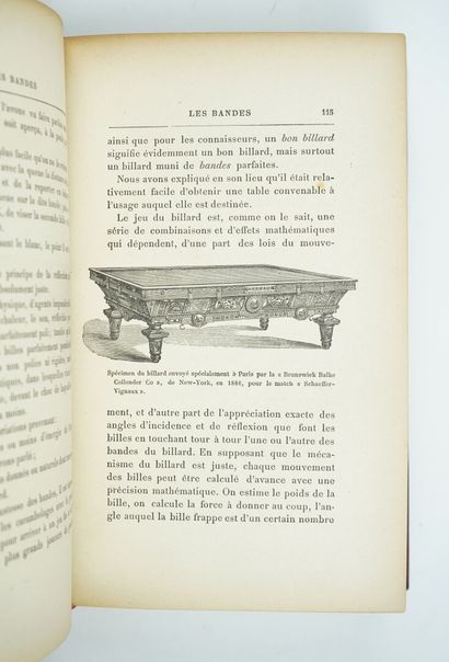 null VIGNAUX (Maurice) : Le Billard. Théorie des effets, coups de série, détermination...