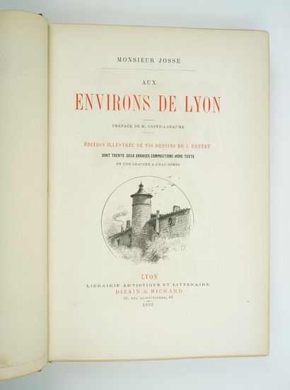 null JOSSE Monsieur [BLETON (Auguste)] : A travers Lyon. Nouvelle édition revue et...