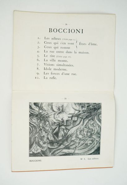 null [FUTURISME]. Les peintres FUTURISTES italiens. Boccioni - Carrà - Russolo -...