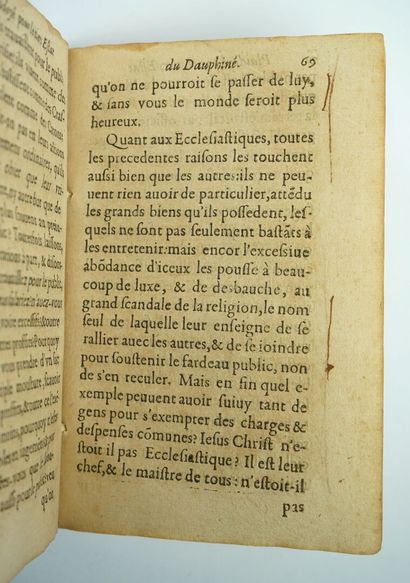 null [RAMBAUD (Antoine)]: Plaidoyé pour le tiers estat du Dauphiné. In the lawsuit...