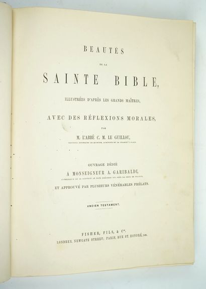 null LE GUILLOU (Corentin-Marie) : Beautés de la Sainte Bible, illustrées d'après...