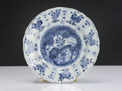 null China, wanli period (16th-17th century)
Set of four blue and white porcelain...