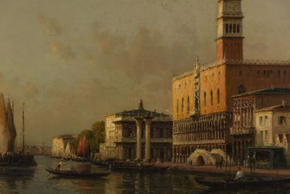 null Antoine BOUVARD (1870-1955)
View of Venice: the Grand Canal at the Doge's Palace,...