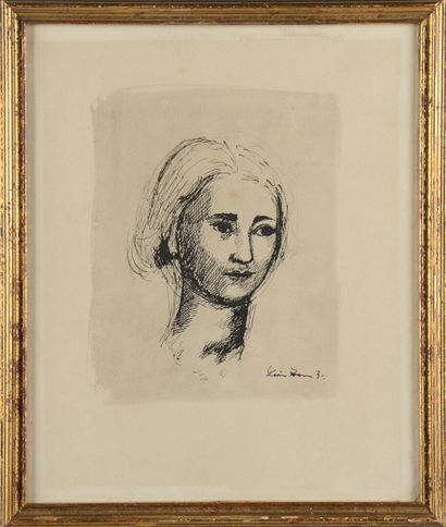 Léon ZACK (1892-1980)
Woman
Ink on wove paper
Signed...