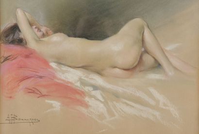 null Alexandre-François BONNARDEL (1867-1942)
Female nude
Pastel, signed lower left.
22...
