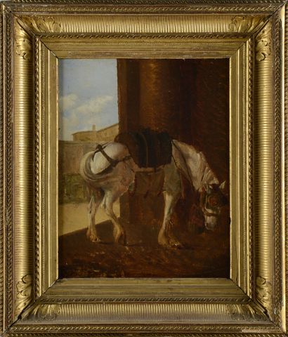 Alexandre DUBUISSON (1805-1870).
White horse...