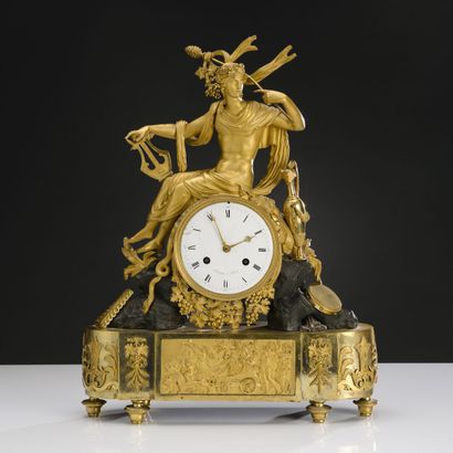 SAUVAGE in Paris 
Apollo
Clock in gilded...