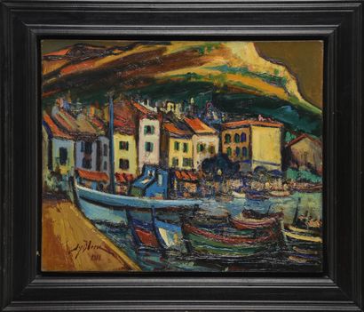 null Jean-Yves BLECON (1939)
The port of Cassis
Signed lower left, dated 1982
60...