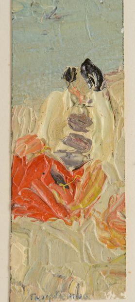 null Jacques TRUPHEMUS (1922-2017), 
greeting card
Gouache on cardboard
Signed
13.5...