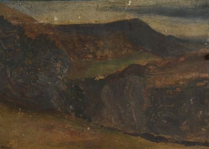 null Norbert GOENEUTTE (1854-1894)
Landscape 
oil on panel
28, 5 x 38 cm
joint a...