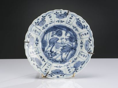 null China, wanli period (16th-17th century)
Set of four blue and white porcelain...