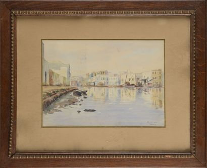 Port in North Africa
Watercolor 
Located...