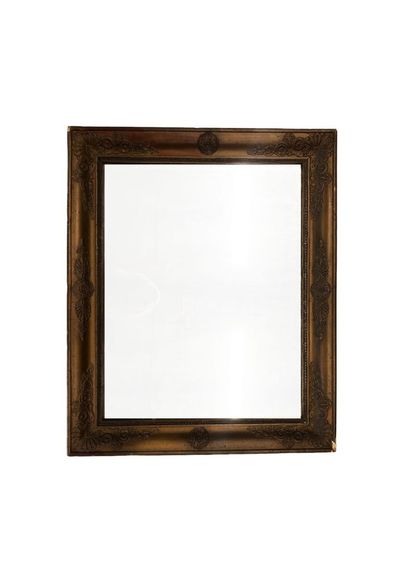 null Miroir en bois et stuc doré Epoque Restauration
67x55.5 cm 