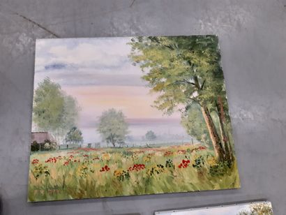 null P LE LION
Trois paysages
signées, huile sur toile
27 x 41 cm

