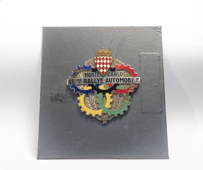 null Badge du 21ème Rallye Automobile de Monte-Carlo de 1951, Concurrent n°289 sur...