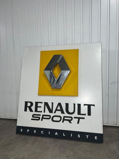 RENAULT SPORT
Illuminated sign, works 
Dimensions...