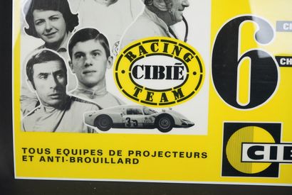null Advertising headlights CIBIÉ Racing 1966
On plexiglas
Dimensions : 61 x 44 ...