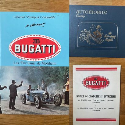 Bugatti 
Lot de trois livres sur la marque:...