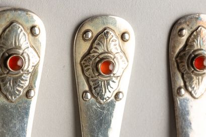 null GEORG JENSEN (FOUNDED IN 1904) Denmark

Set of three knives, three forks and...