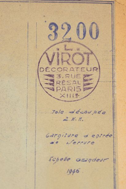 null Lucien VIROT (1909-2003)
Decorator in Paris

Wardrobe of quadrangular form in...