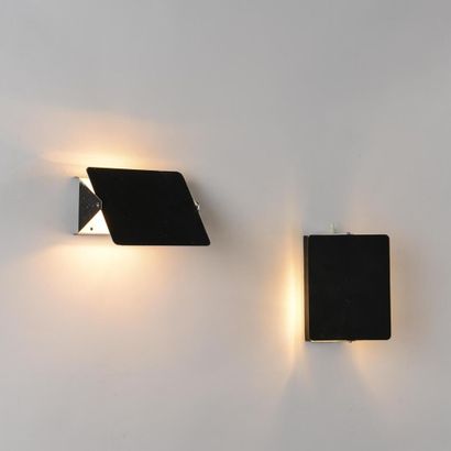 null Charlotte PERRIAND (1903-1999)

Pair of sconces model CP1 with black lacquered...