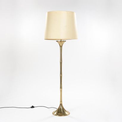 null Ingo MAURER (1932-2020) 

Floor lamp with two lights model Bamboo with tulip...