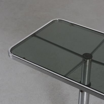 null ARREDAMENTI ALLEGRI, Parma

Side table with chrome-plated steel structure resting...