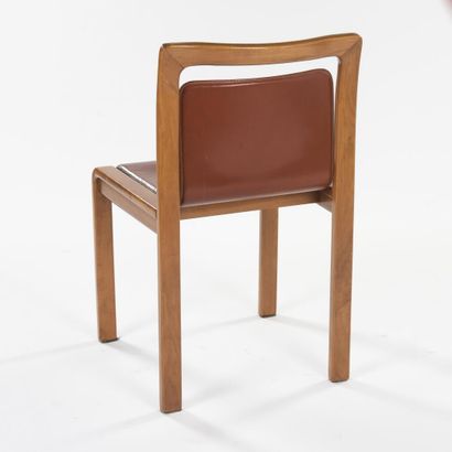 null ITALIAN WORK

Suite of six chairs with solid beech structure stained with bucket...