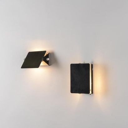 null Charlotte PERRIAND (1903-1999)

Pair of sconces model CP1 with black lacquered...