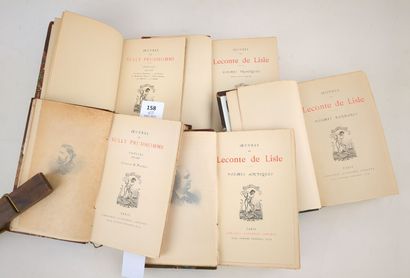 null [Éditions Lemerre]. Un ensemble de 5 volumes bien reliés :
LECONTE DE LISLE....
