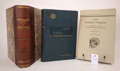[Paléontologie]. Réunion de 3 volumes in-8:
ZEILLER...