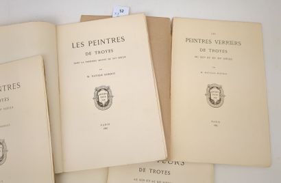null [Troyes]. RONDOT (Natalis). Un ensemble de 4 plaquettes rares éditées à Paris...