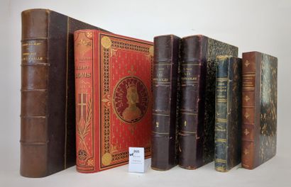 null Un ensemble de 6 volumes reliés :
WALLON (H.). Saint-Louis. In-4. Plein cartonnage...