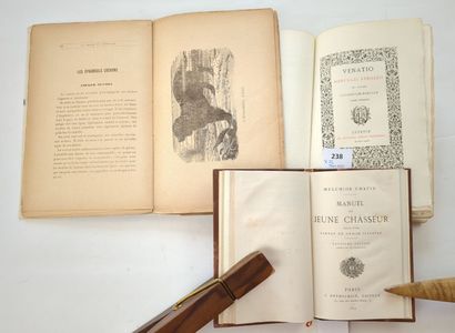 null [Chasse]. 3 volumes : 
CHATIN (Melchior). Manuel du Jeune Chasseur. Précédé...