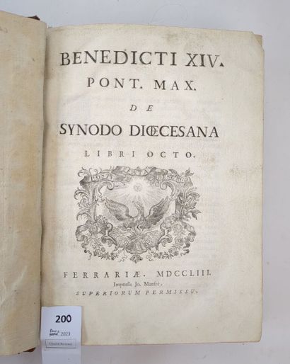 [LAMBERTINI (Prospero)]. Benedicti XIV Pont....