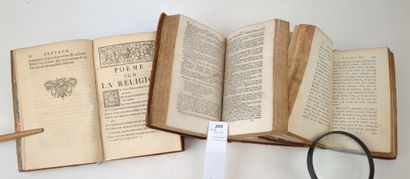 null Un ensemble de 3 volumes reliés du XVIIe ou du XVIIIe siècle (accds) :
REGIA...