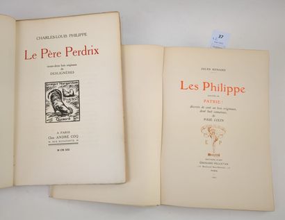 null RENARD (Jules). Les Philippe précédés de Patrie ! décorés de 101 bois originaux,...