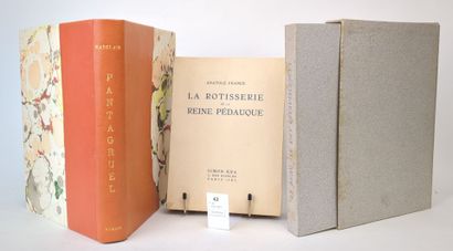 null [Illustrés modernes]. Un ensemble de 3 volumes :

FRANCE (Anatole). La Rôtisserie...