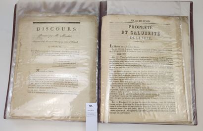 null [Loir-et-Cher] [Blois] Un ensemble de 18 documents imprimés du XVIIIe ou de...