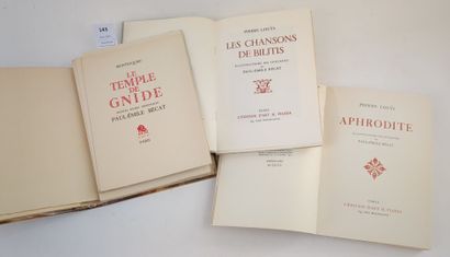 null [Bécat] Un ensemble de 3 volumes in-8 illustrés par Paul-Emile BÉCAT :
LOUYS...