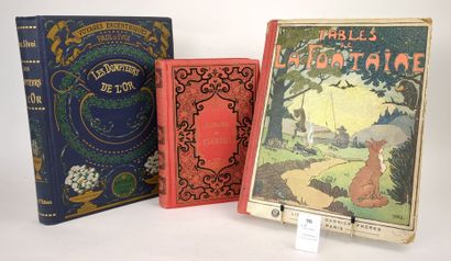 null [Enfantina]. Un ensemble de 3 volumes :
FLORIAN. Fables illustrées par Grandville....