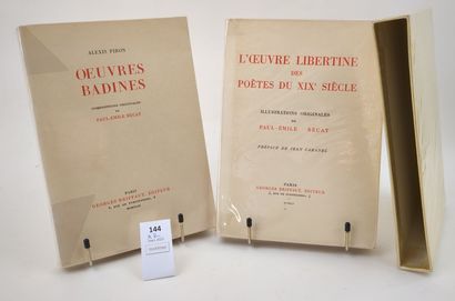 [Bécat] Un ensemble de 2 volumes in-8 brochés...