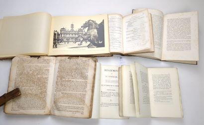 null [Lyon]. Un ensemble de 6 volumes :
ALMANACH historique et politique de la ville...