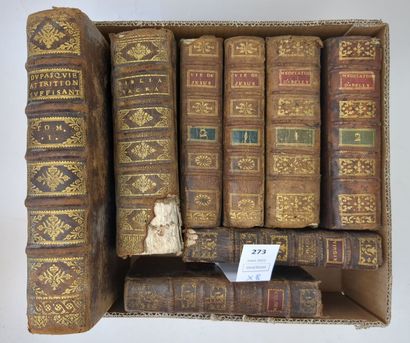 Un ensemble de 8 volumes reliés du XVIIe...