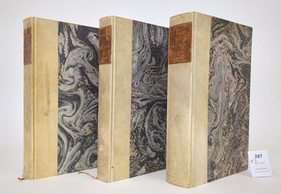 null WAGNER (Richard). Ma vie. 3 volumes in-8, demi-vélin blanc, couvertures conservées.
Édition...