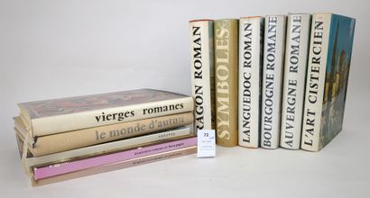 null Éditions Zodiaque. Un ensemble de 11 volumes dont : Aragon roman ; Vierges romanes ;...