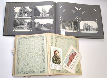 null Environ 260 cartes postales anciennes (vues diverses) réunis dans deux albums...