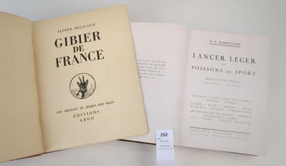 null [Chasse] [Pêche]. Réunion de deux volumes :
DELACOUR (Alfred). Gibier de France....